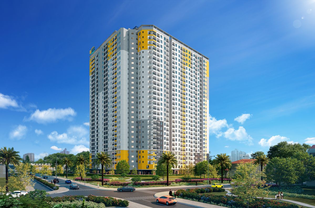 Phối cảnh Tháp Green Topaz - Bcons City Dĩ An Phối cảnh Tháp Green Topaz - Bcons City Dĩ An