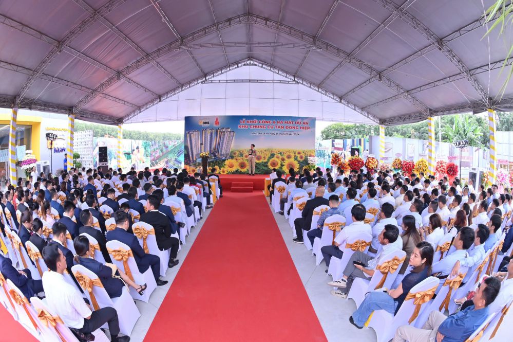 Bcons Group: Top 10 nhà phát triển bất động sản hàng đầu Việt Nam khoi cong du an chung cu tan dong hiep bcons solary 6