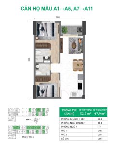 thiet ke can ho green diamond 2