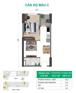 thiet ke can ho green diamond 4