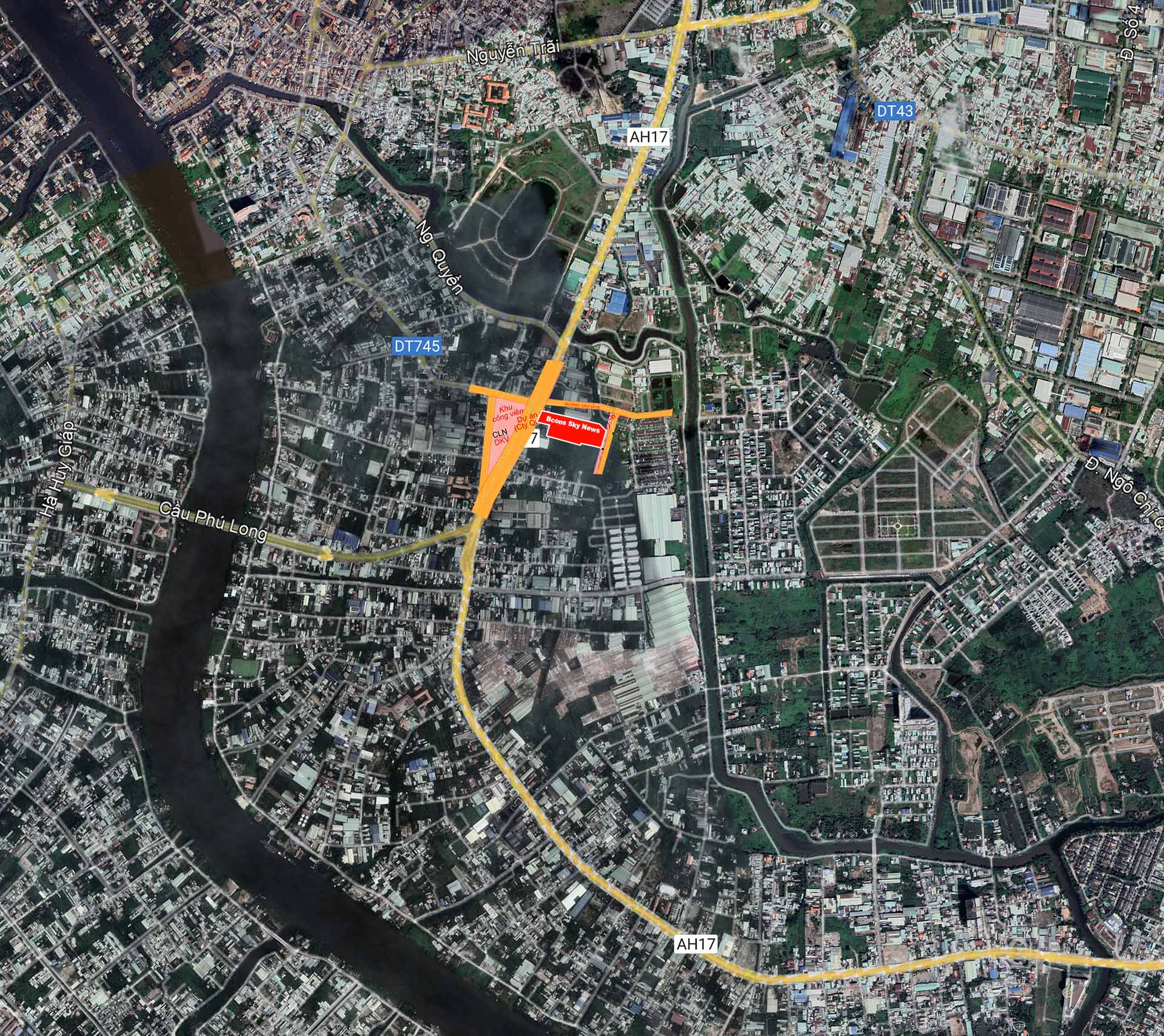 Vị trí Bcons New Sky trên bản đồ google maps Vị trí Bcons New Sky trên bản đồ google maps